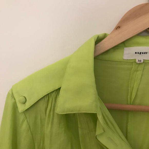 Auguste Lime Green Shirt - Picture 2 of 3